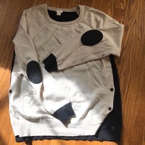 Two tone j crew sweater
